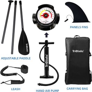 Triclicks Inflatable Stand Up Paddle Board's accessories